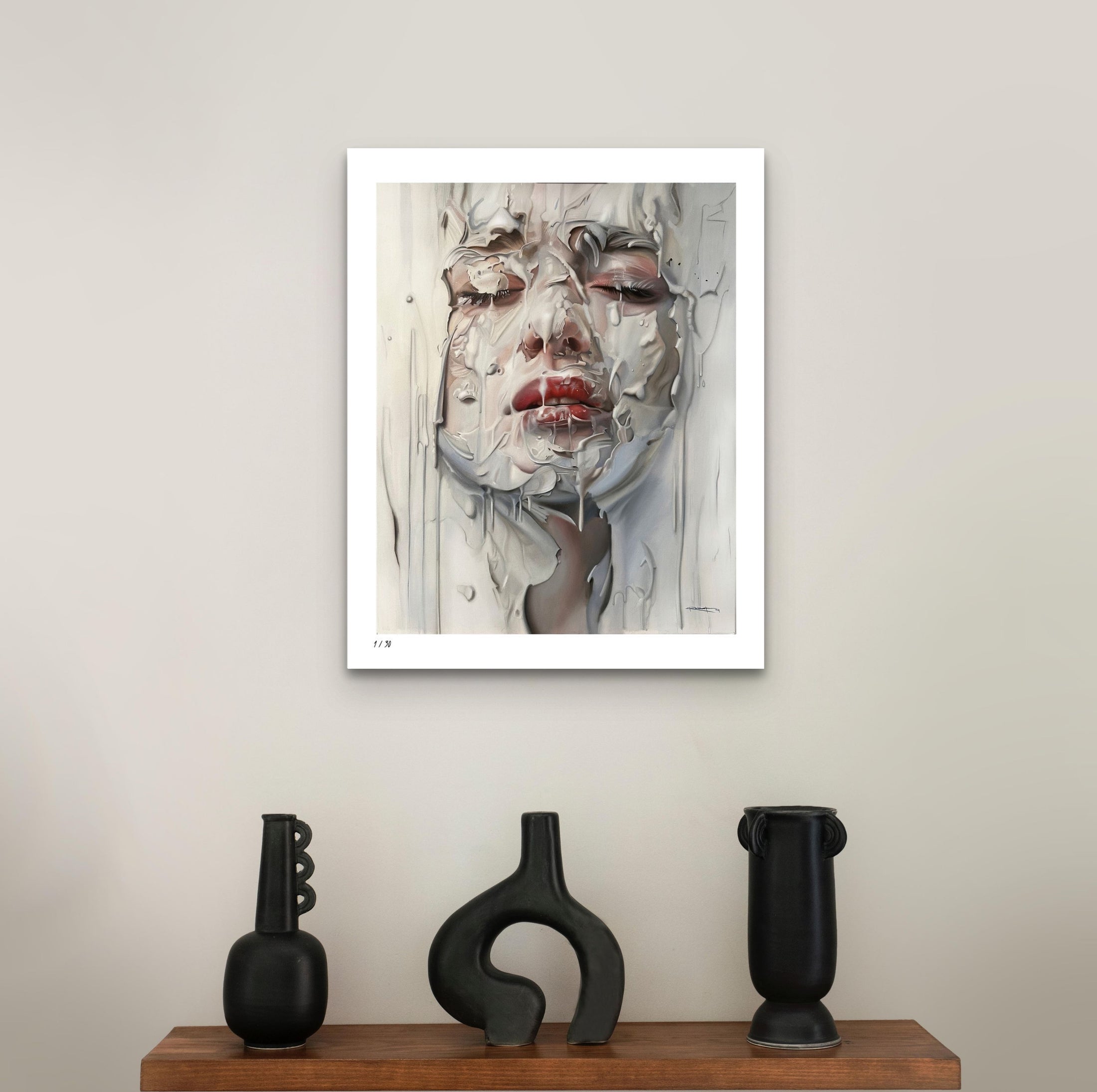"BEHIND HER SOUL"  FINE ART PRINT