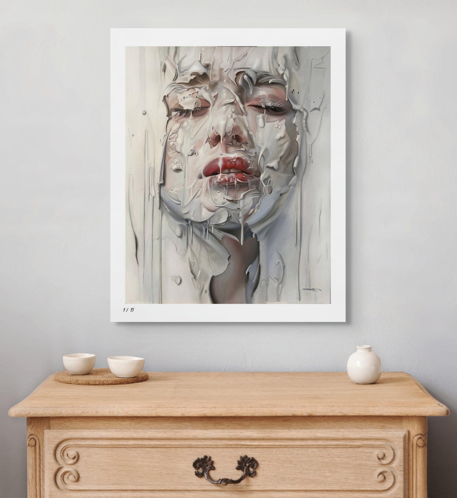"BEHIND HER SOUL"  FINE ART PRINT