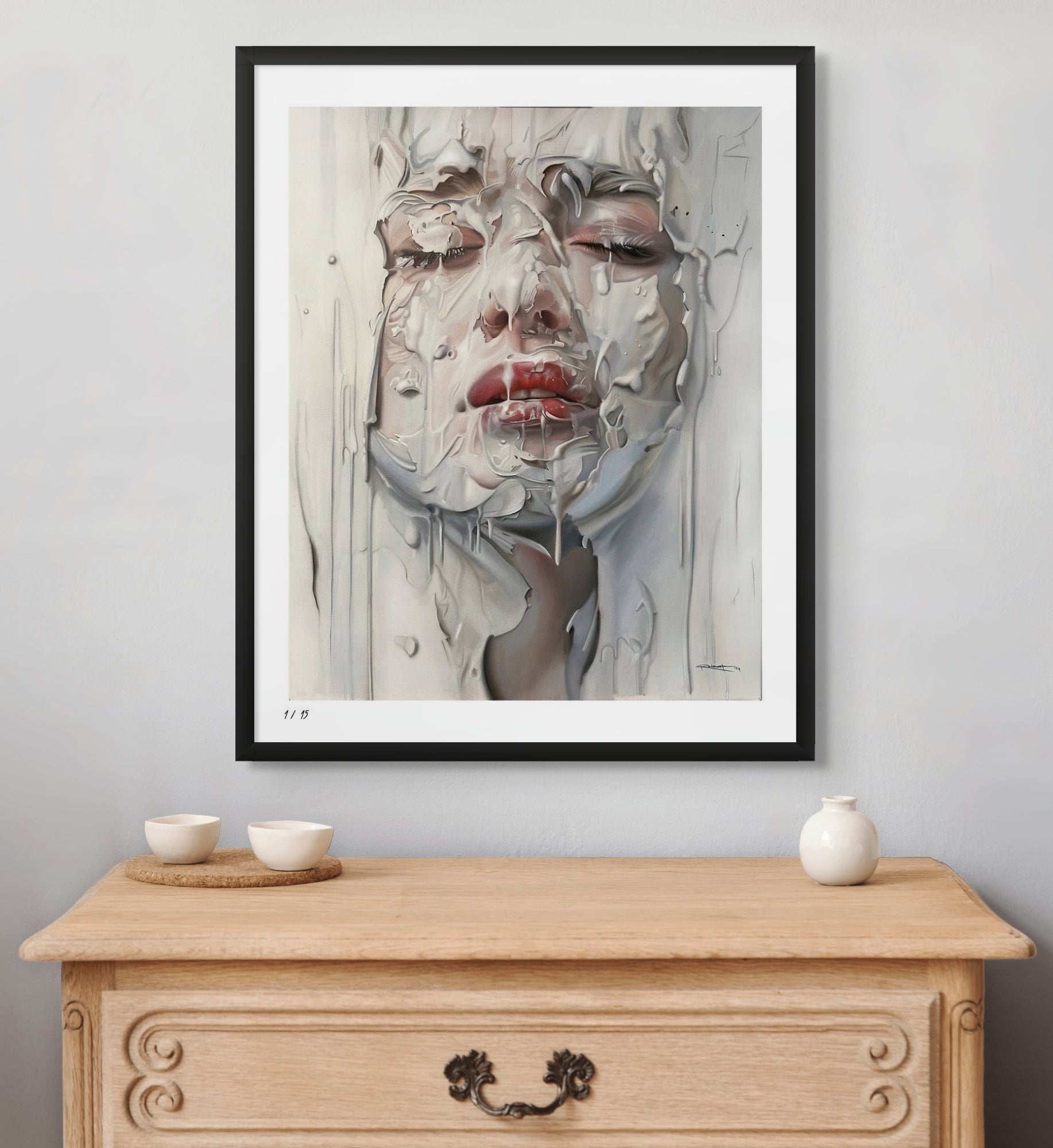 "BEHIND HER SOUL"  FINE ART PRINT