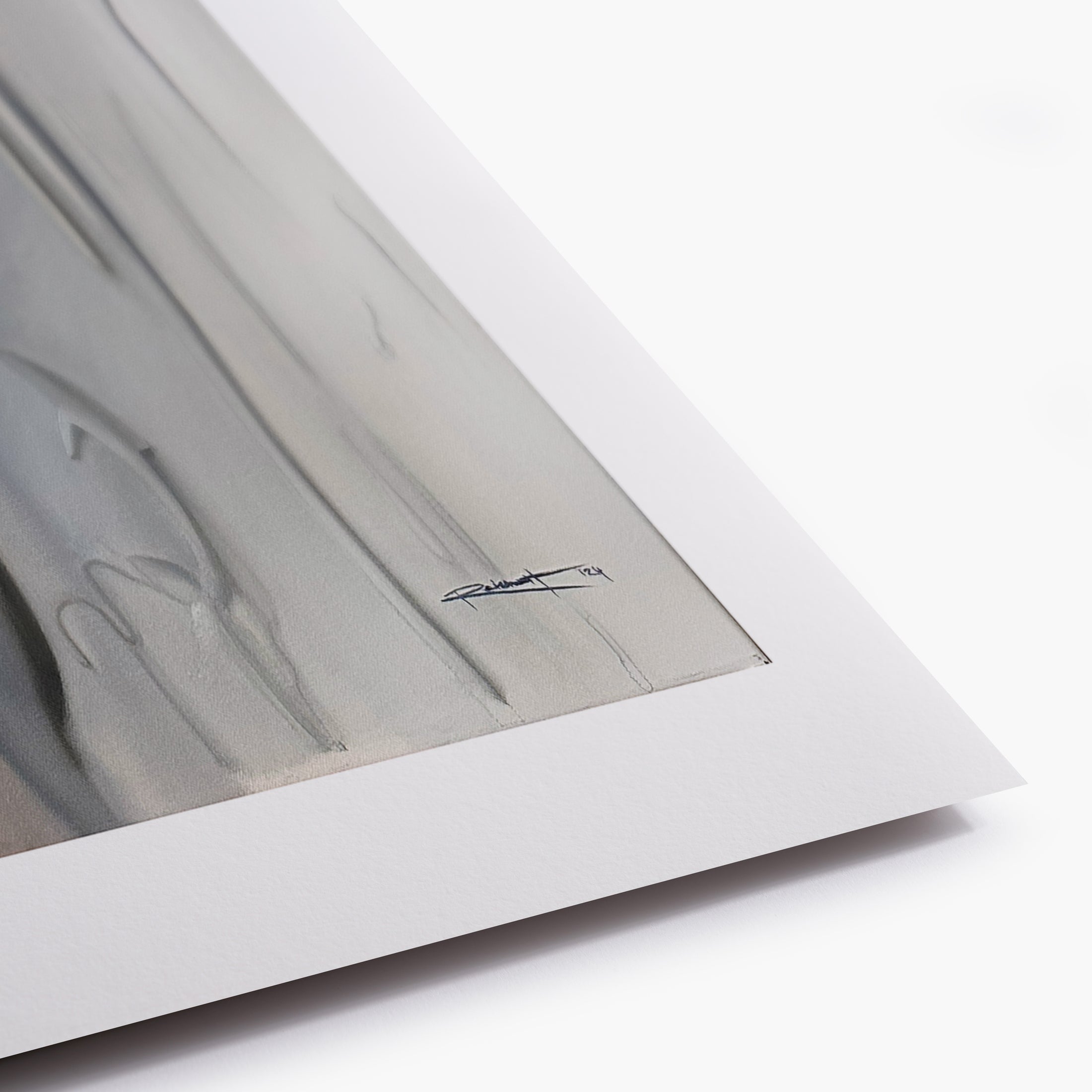 "BEHIND HER SOUL"  FINE ART PRINT