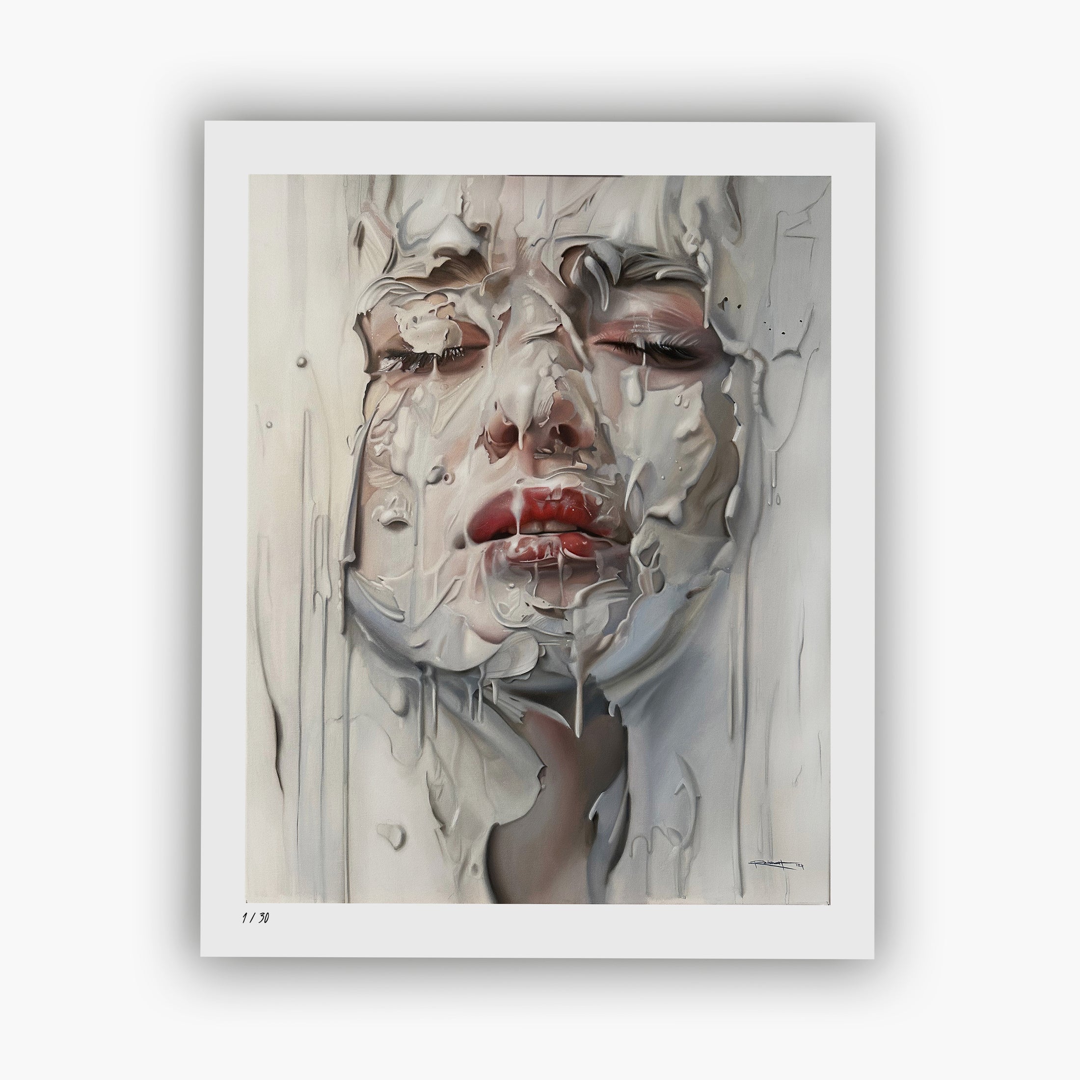 "BEHIND HER SOUL"  FINE ART PRINT